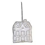 Embellished House Christmas Tree Decoration- 5 Inner Pack