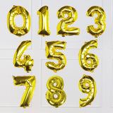 Gold Foil Number Balloon- 5 Inner Pack