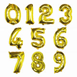 Gold Foil Number Balloon- 5 Inner Pack