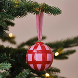 Pink and Red Hand Painted Christmas Bauble- 5 Inner Pack