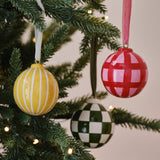 Pink and Red Hand Painted Christmas Bauble- 5 Inner Pack