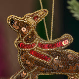 Embellished Sausage Dog Christmas Tree Decoration- 5 Inner Pack
