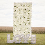 White Rose Flower Wall Backdrop Tile- 3 Inner Pack