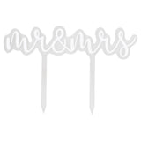 Mr & Mrs Acrylic Wedding Cake Topper
