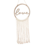 Wooden Love Macrame Wall Hanging Hoop- 5 Inner Pack