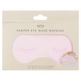 Pink Eye Mask Pamper Party Paper Napkins- 5 Inner Pack