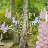 Customisable Princess Happy Birthday Party Bunting- 5 Inner Pack
