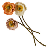 Felt Icelandic Poppy Stems- 5 Inner Pack