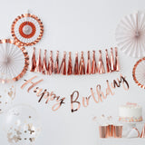 Rose Gold Confetti Balloons- 5 Inner Pack