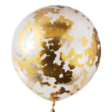 Gold Giant Confetti Balloons- 10 Inner Pack