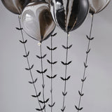 Black Bat Halloween Balloon Tails