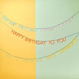 Triple Layer Birthday Slogan Bunting- 5 Inner Pack