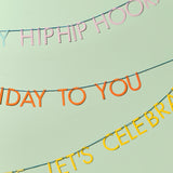 Triple Layer Birthday Slogan Bunting- 5 Inner Pack