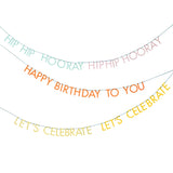 Triple Layer Birthday Slogan Bunting- 5 Inner Pack