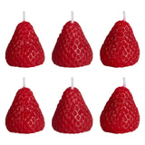 Red Strawberry Cake Candles