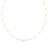 Pearl Stationed Chain Necklace