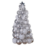 Silver, Chrome & Confetti Balloon Christmas Tree- 5 Inner Pack