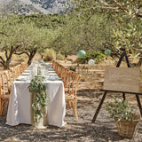 Wooden Just Married Place Setting