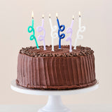Blue & Green Twist Birthday Candles