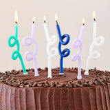 Blue & Green Twist Birthday Candles