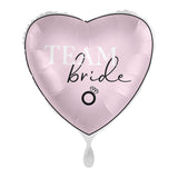 Team Bride Pink Heart Hen Party Balloon- 5 Inner Pack