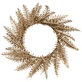 Gold Fern Wreath Christmas Table Place Mats