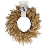 Gold Fern Wreath Christmas Table Place Mats