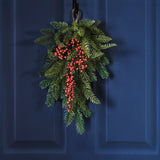 Foliage Christmas Door Swag with Berries- 6 Inner Pack