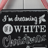 Christmas Wooden Chalkboard Wine Sign - Vintage Noel