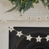 Felt White Star Merry Christmas Bunting- 5 Inner Pack
