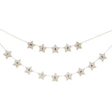Felt White Star Merry Christmas Bunting- 5 Inner Pack