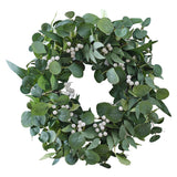 Eucalyptus and White Berries Christmas Door Wreath- 5 Inner Pack