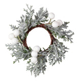 Foliage Christmas Napkin Rings with Berries