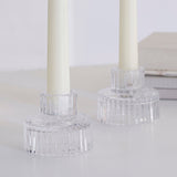 Clear Glass Candle Holders- 5 Inner Pack