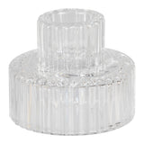 Clear Glass Candle Holders
