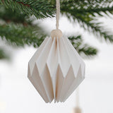 White Paper Christmas Tree Hanging Decorations