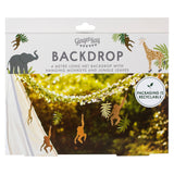 Monkey & Leaf Jungle Bunting Backdrop- 5 Inner Pack
